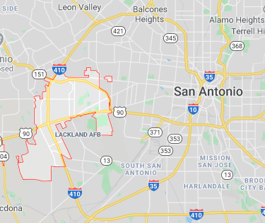 lackland afb google maps