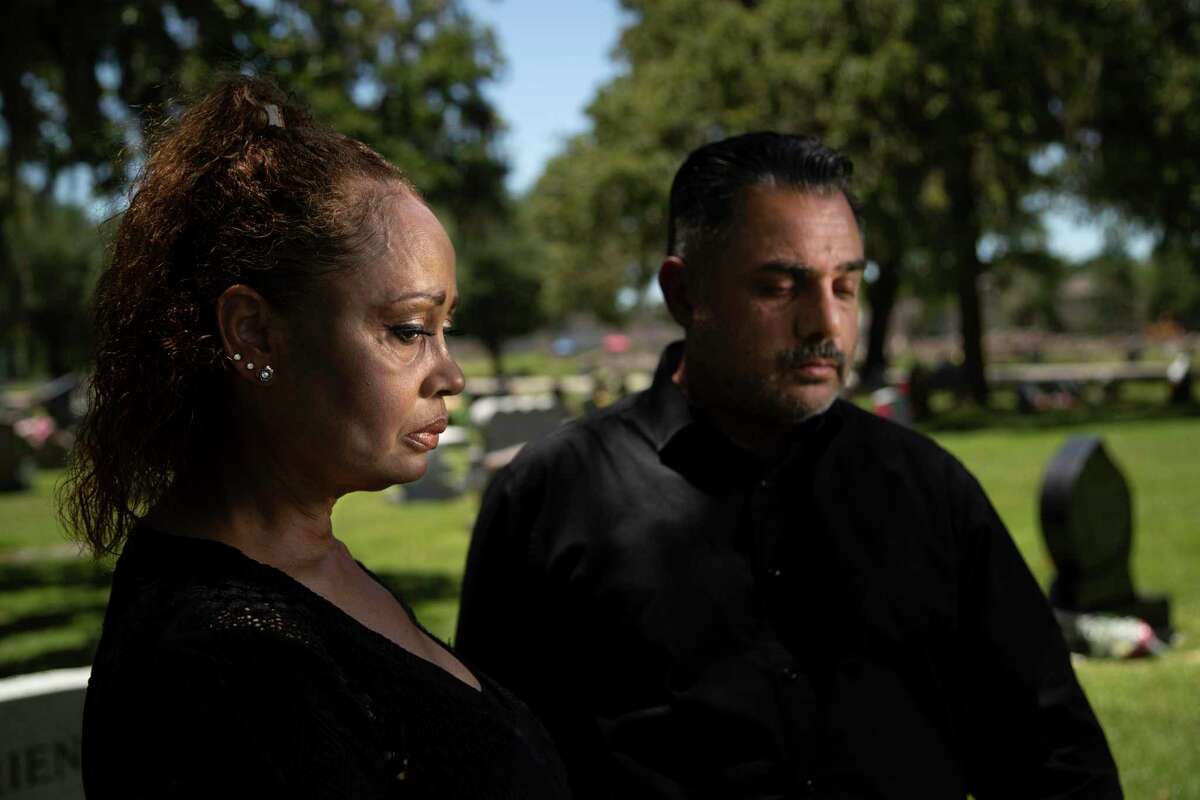 Jamail? Amron’s parents Barbara Coats and Ali Amron visit his grave on Thursday, June 11, 2020, in Humble. Jamail Amron died suddenly following his arrest by Harris County officers in 2010. Jamail Amron, was allegedly beaten by Harris County officers, according to the civil lawsuit originally filed in 2012 against Harris County and Precinct 4 deputy constable Kevin B. Vailes by Amrom's parents.