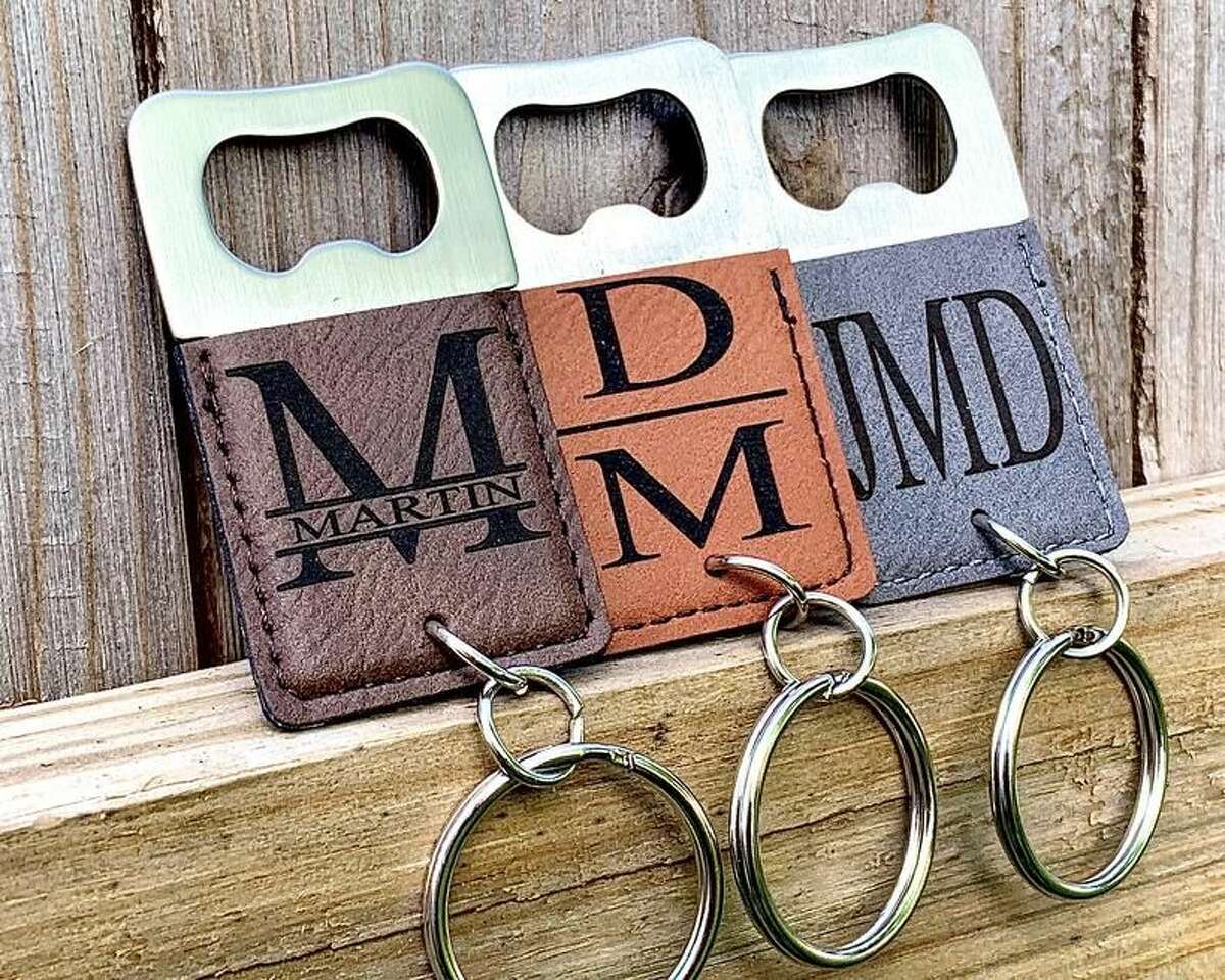 Personalized Ready Leather Keychain