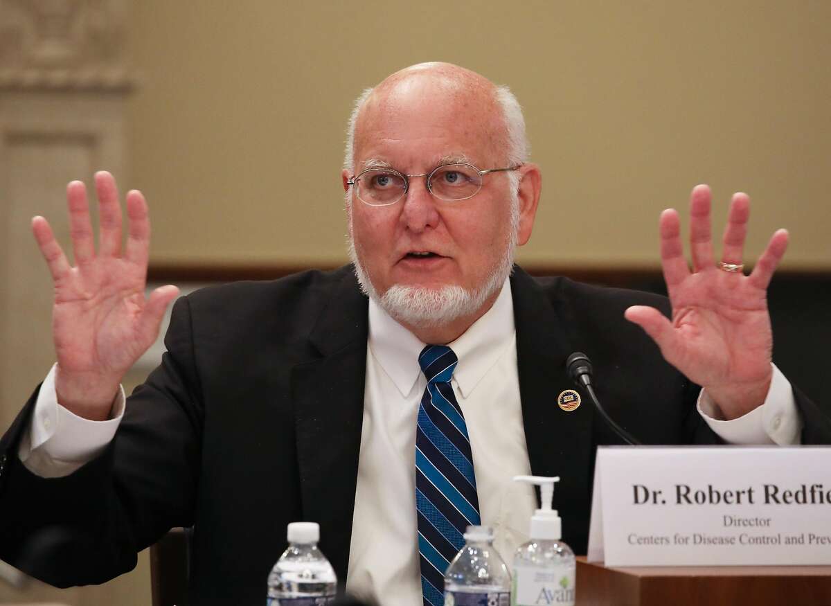 WASHINGTON, DC - JUNE 04: Centers for Disease Control and Prevention Director Robert Redfield testifies before a House subcommittee on June 4, 2020 in Washington, DC. Redfield was expected to testify on the agency's response to the novel coronavirus pandemic and about concerns of the effects the protests across the country over the death of George Floyd might have on the fight against the virus. (Photo by Tasos Katopodis-Pool/Getty Images)