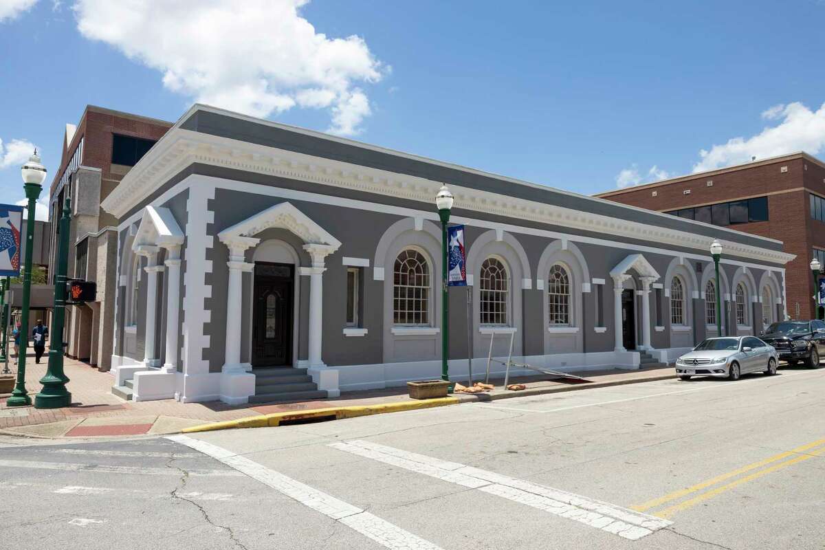 The Conroe State Bank building undergoes renovations after being purchased by attorney Tay Bond in downtown Conroe, Thursday, June 4, 2020. The historic building was a part of a Historical Resources Survey done by Frank and Merlynn Hersom of Conroe.