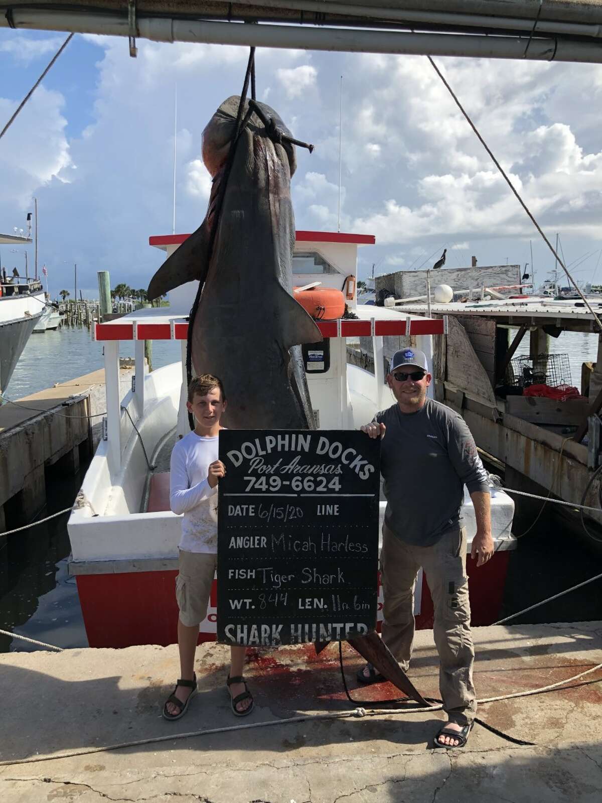 13yearold Texas boy catches nearly 900pound shark in Port Aransas