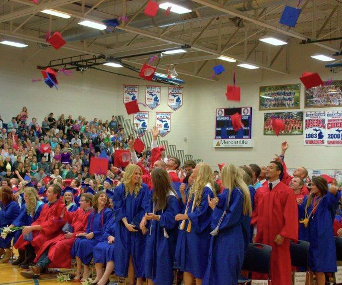 Seniors in the Mecosta Osceola Intermediate School District will celebrate their graduation with late commencement ceremonies this summer. Ceremonies have been set for June, July and August. (Pioneer file photo)