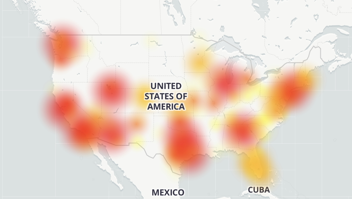 Widespread Cell Phone Carrier Outages Reported From Coast To Coast RawImage 