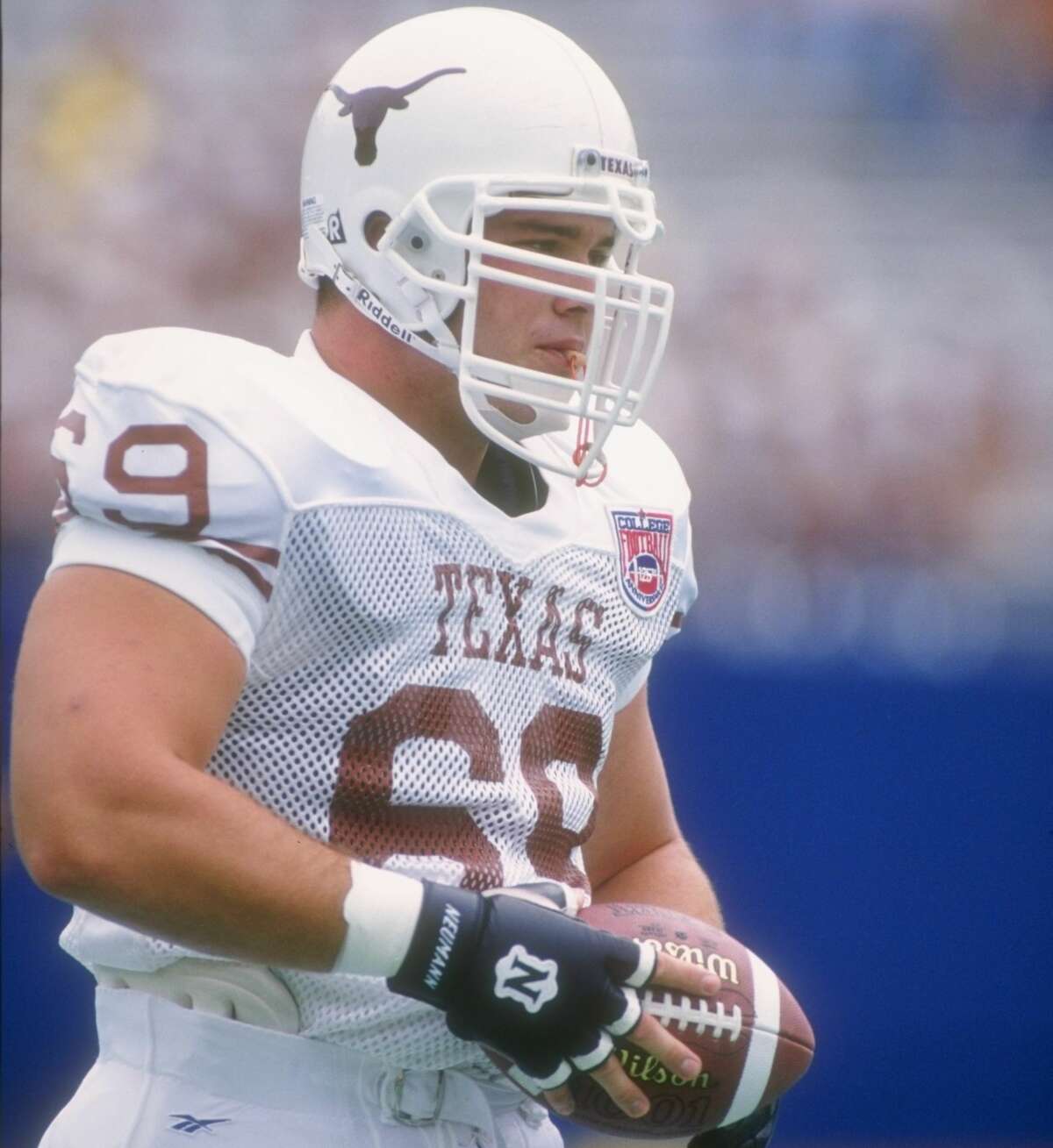 3 Sep 1994: This is a portrait of offensive lineman Dan Neil of the Texas Longhorns during the NCAA game against the Pittsburgh Panthers at the Pitt Stadium in Pittsburgh, Pennsylvania. Texas won 30-28.