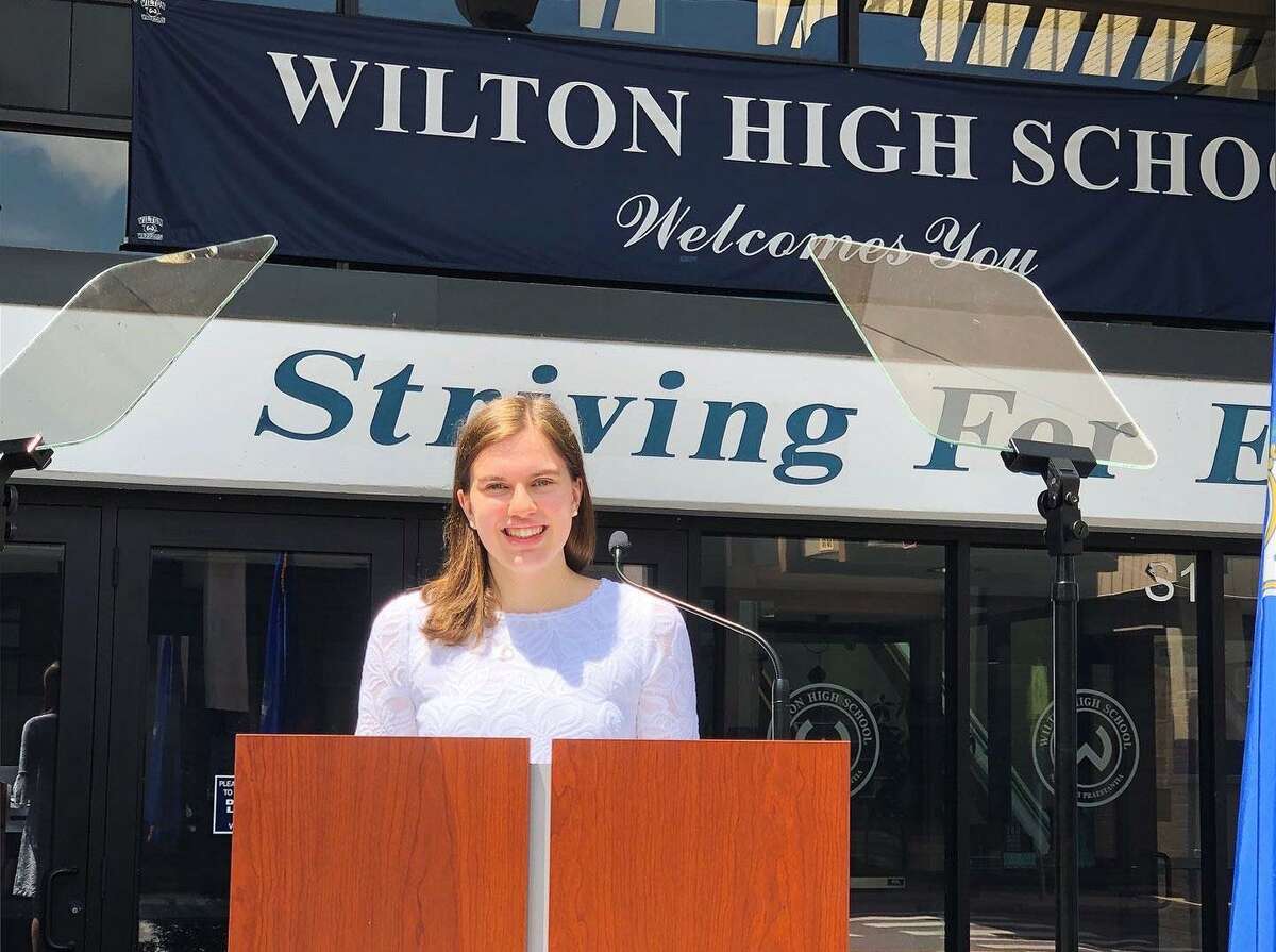 Emma Babashak, co-valedictorian of Wilton High School’s Class of 2020.
