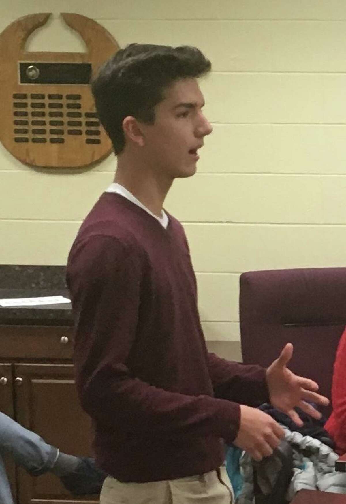 Matthew Sorgie, president of RHS student government.
