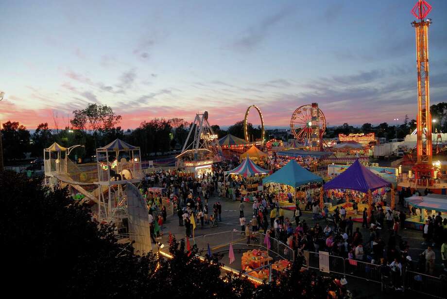 FILE - Atmosphere at the San Mateo County Fair. Though the fair was cancelled this year as a result of the pandemic, a drive-in movie theater will take its place. Photo: San Mateo County Fair/Facebook