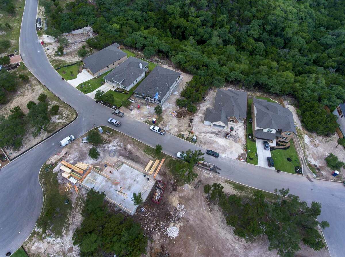 A home under construction Wednesday, June 17, 2020 in the Sitterle Homes community of Miralomas in Boerne.