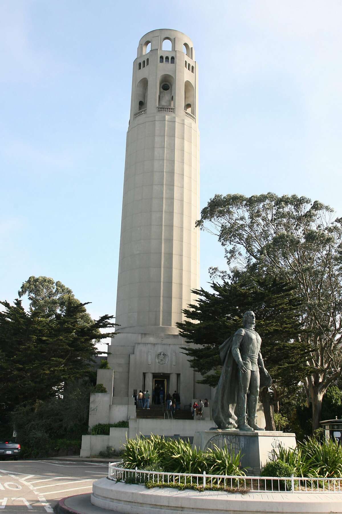 Coit Tower on Telegraph Hill in San Francisco, California. The tower was built with funds from philanthropist Lillie Hitchcock Coit. (Ben Noey Jr./Fort Worth Star-Telegram/MCT)