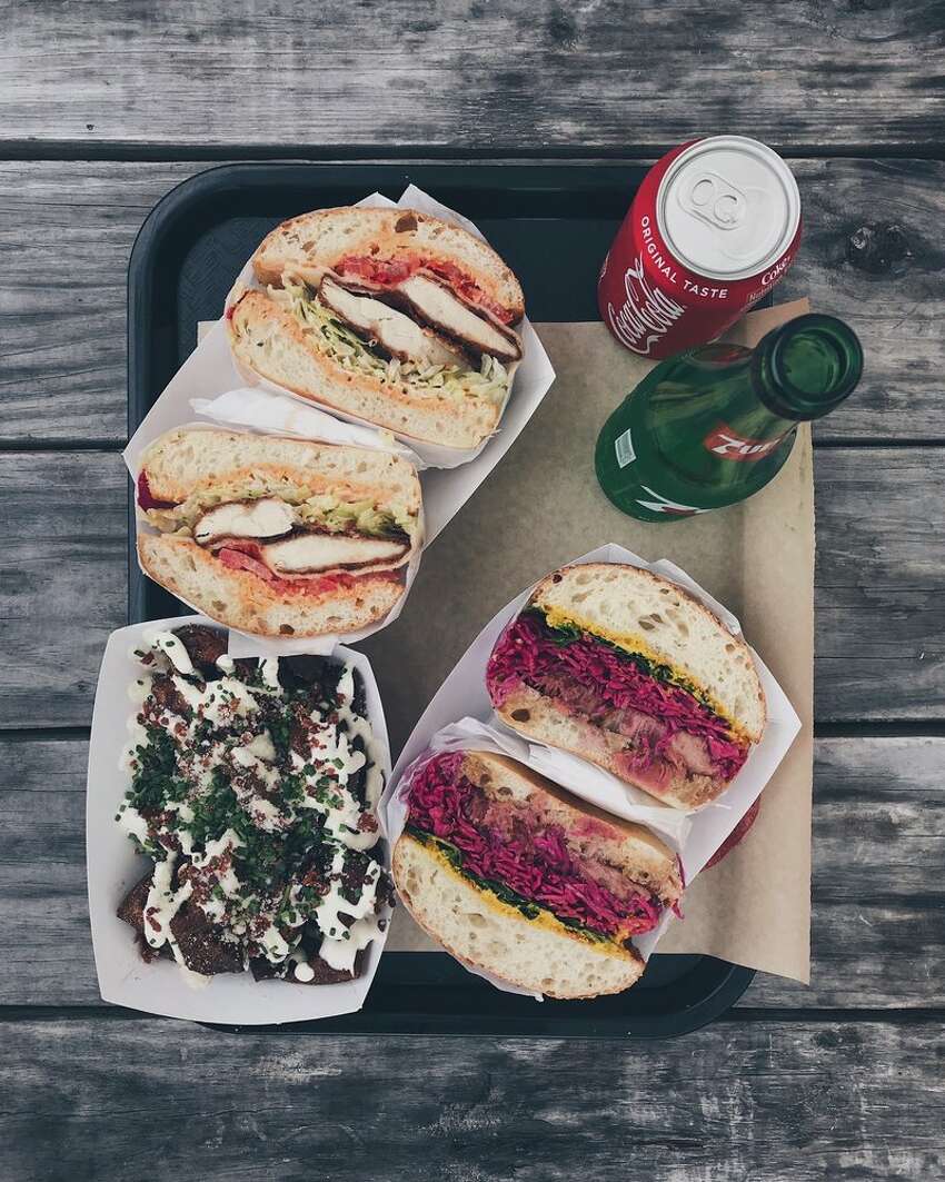 For a hearty bowl of fries... We suggest the Taco-Style Skins and Ins from Ballard's Mean Sandwich or Katsu Burger's Nori Fries.