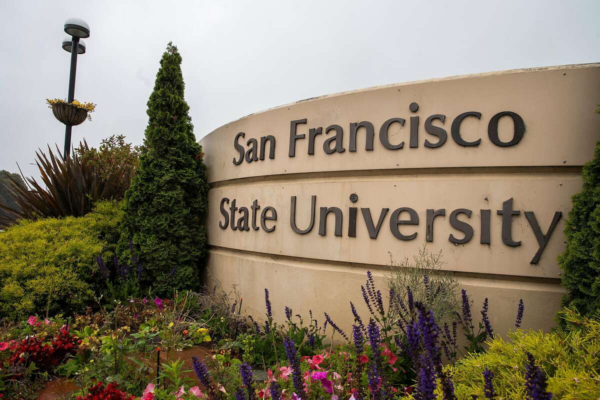 The closed campus at San Francisco State University on Thursday, May 14, 2020, in San Francisco, Calif. Due to the coronavirus pandemic, the California State University system will conduct fall semester primarily online.