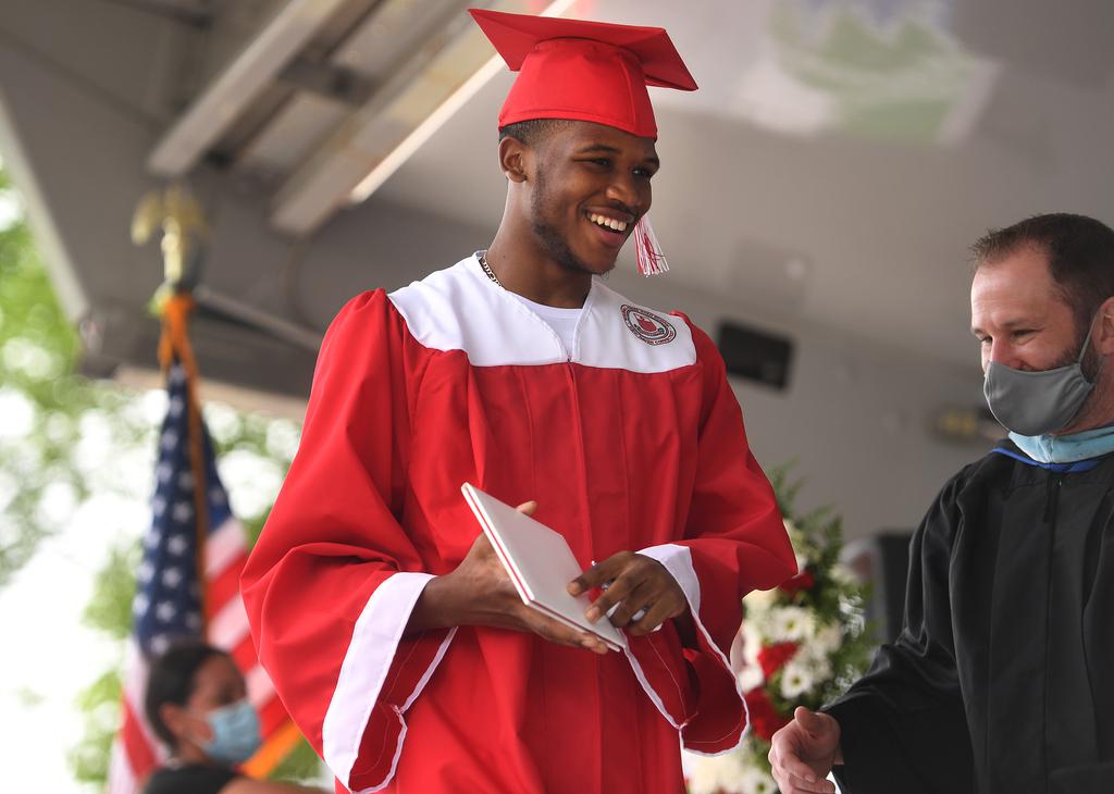 In photos Wilbur Cross High School holds driveup graduation