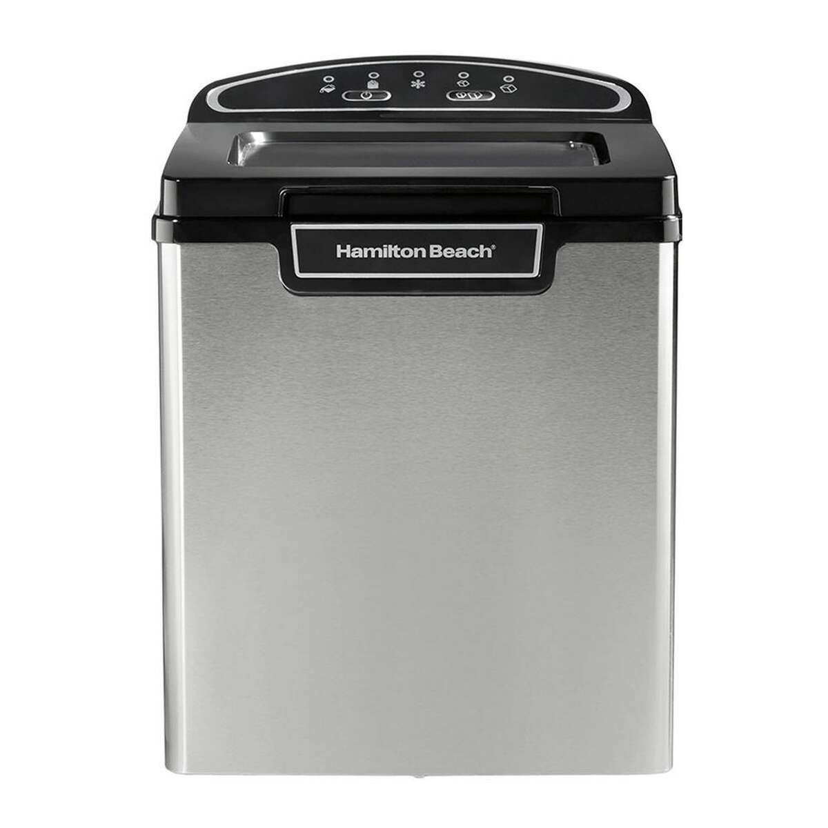 3) Hamilton Beach 86150 Portable Ice Maker: $149.99 Shop Now This portable ice maker is the perfect accessory for your 亚洲游国际集团home bar or rec room. We're huge fans of its stainless-steel exterior and contrasting black lid, which makes it look much more premium than other options. Other stainless steel ice makers like the Igloo Ice Maker from Williams Sonoma or the Portable Ice Maker from Sharper Image cost as much as $250, while this one is priced at a much more reasonable $150. This Hamilton Beach model makes 28 pounds of ice each day. It includes an ice basket and scoop and will produce 1.8 pounds of ice in just eight minutes. Its compact design makes it portable and easy to travel with. Operation is incredibly simple and indicators lights will let you know when to add more water. You even have the option to make small or large ice cubes. More: Our Favorite Funky Ice Cube Trays to Up Your Cocktail Game