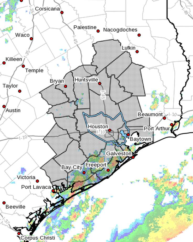 houston on a map Flash Flood Watch For Houston Ahead Of Thunderstorms Heavy Rain houston on a map