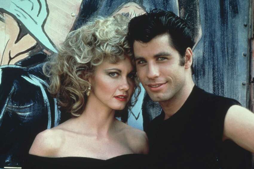 Australian singer and actress Olivia Newton-John and American actor John Travolta as they appear in the Paramount film 'Grease', 1978. (Photo by Paramount Pictures/Fotos International/Getty Images)