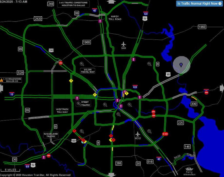 high water locations houston map High Water Locations Reported After Overnight Storms In Houston high water locations houston map