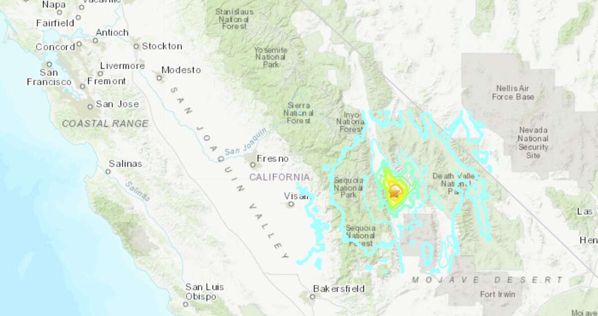 An earthquake with a magnitude of 5.8 shook Central California late Wednesday morning.