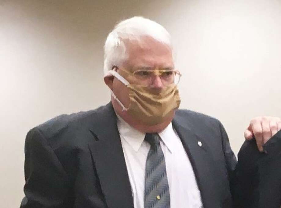 Richard Commaille, 70, at state Superior Court in Waterbury on June 10, 2020. Photo: Peter Yankowski / Hearst Connecticut Media