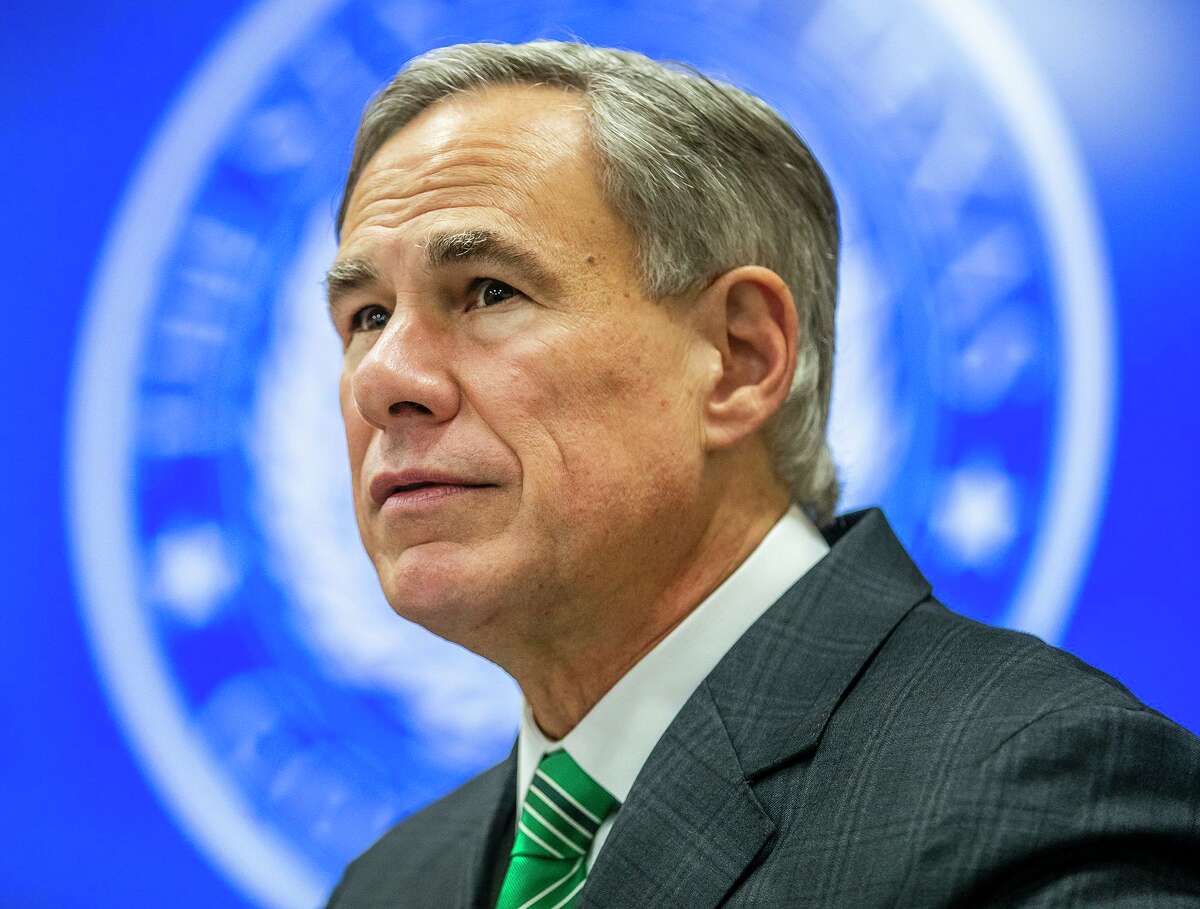 Texas Gov. Greg Abbott gives an update on Texas Hospital bed capacity and the strategy to fight COVID-19 in the state of Texas during a press conference at Texas Department of Public Safety, Tuesday, June 16, 2020, in Austin, Texas. (Ricardo B. Brazziell/Austin American-Statesman via AP)