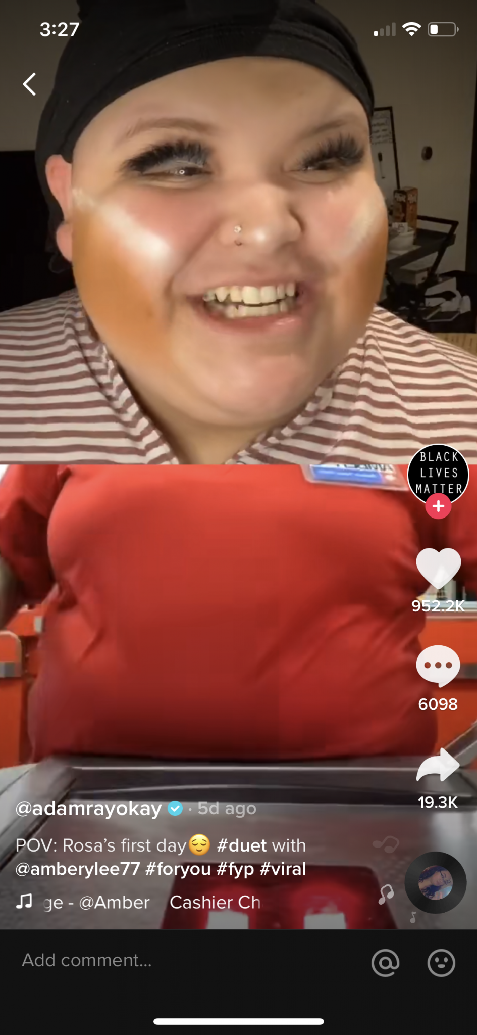 San Antonio's TikTok star 'Rosa' returns with H-E-B cashier challenge video