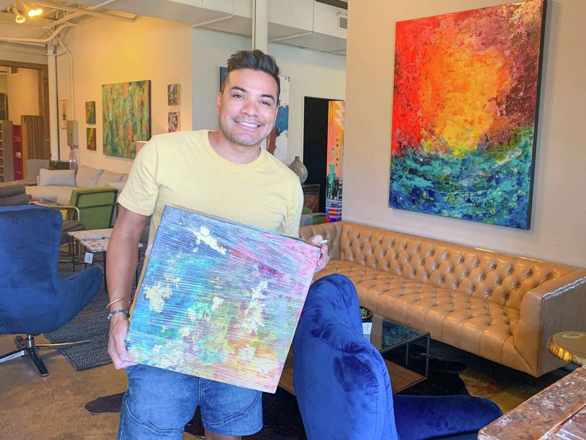 Edgar Medina donated a piece titled “Pushing the Limits” to the Art for All auction.