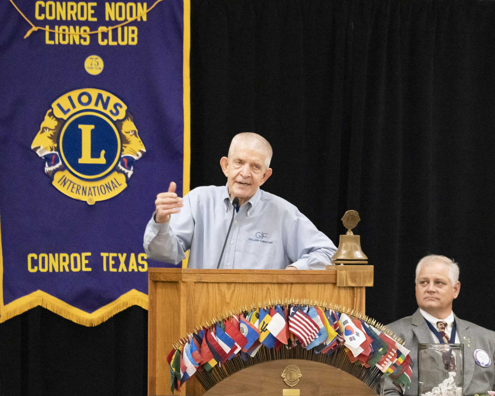 Mattress Mack' delivers inspirational speech to Conroe Noon Lions