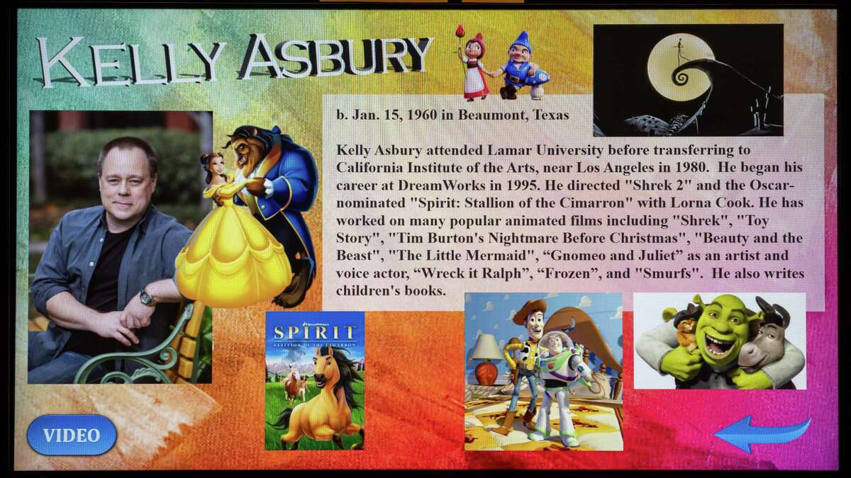 At the Museum of the Gulf Coast, they have an interactive presentation of the works of Beaumont native Kelly Asbury who was an animator, illustrator, artist, and author. Photo made on June 27, 2020. Fran Ruchalski/The Enterprise