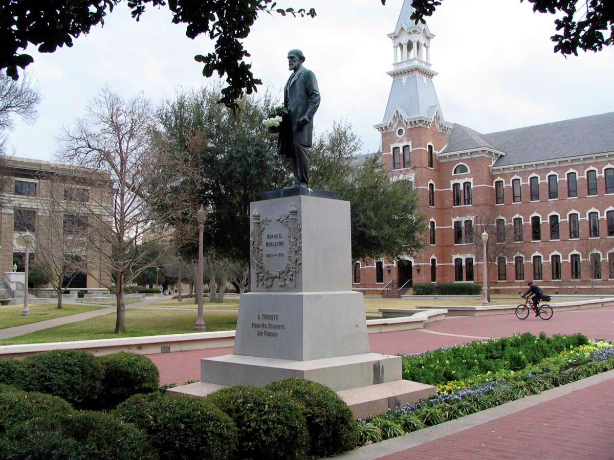 The campus of Baylor University is at the heart of Waco, Texas.
