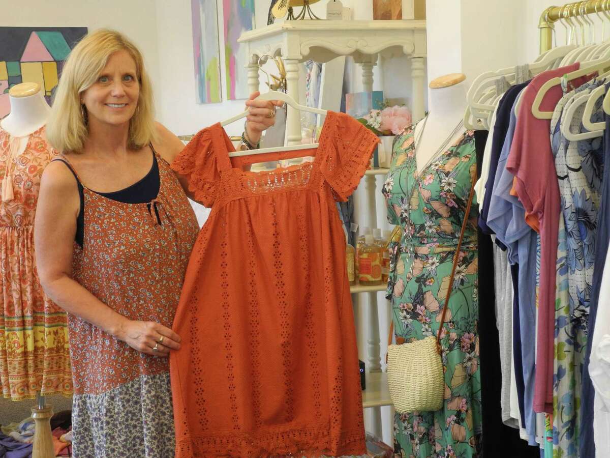 Andrea McLaughlin opened her women's clothing store June 2, 2020, at 5 River Road in Wilton, CT. Her selection includes clothing, accessories and gifts.