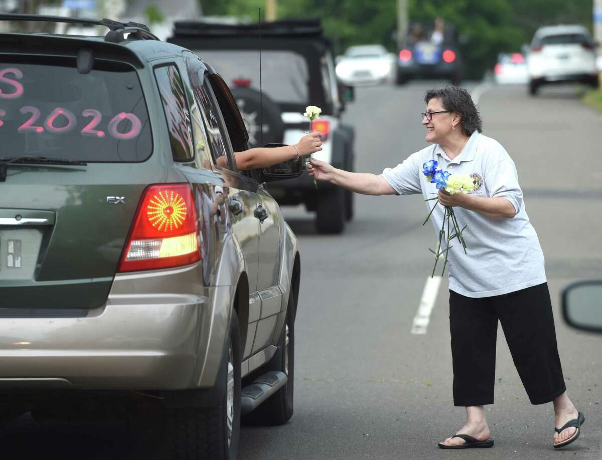 Photos Motorcade for East Haven High School graduates