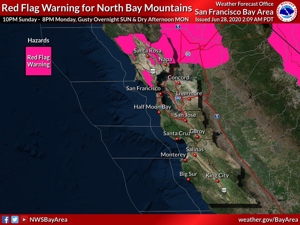Red flag warning in North Bay forces closure of some parks
