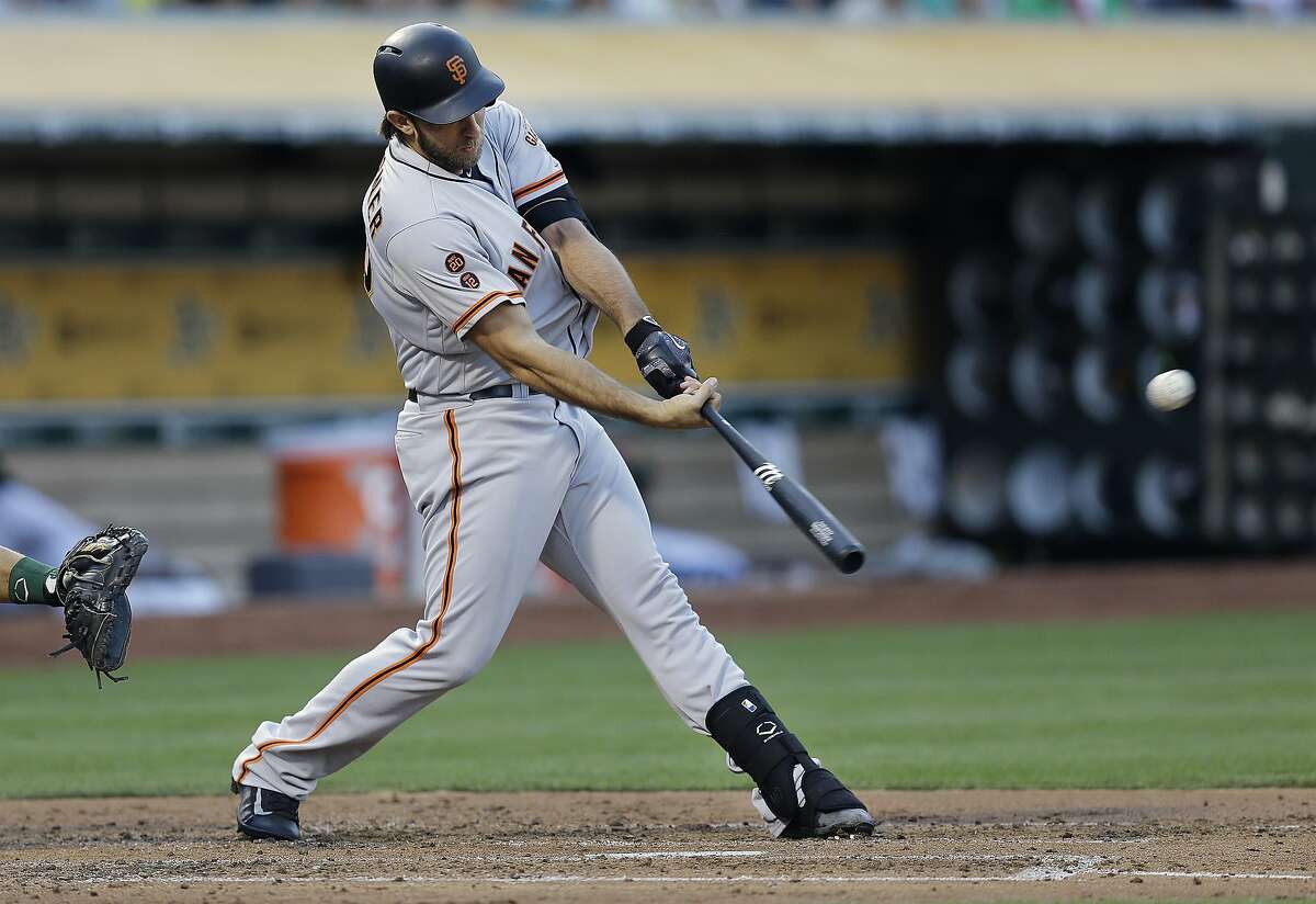 How good of a hitter is San Francisco Giants' Madison Bumgarner