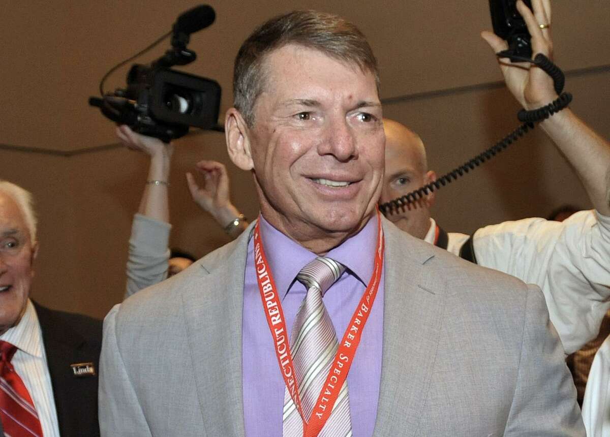 FILE - In this May 21, 2010, file photo, WWE Chairman and Chief Executive Officer Vince McMahon is shown at the Connecticut Republican Convention in Hartford, Conn. WWE announced Thursday, July 31, 2014, a new 10-year partnership with Rogers Communications in Canada that will launch the WWE Network as a traditional pay-TV channel in Rogers' cable systems, also starting Aug. 12. "WWE's core business metrics remain strong, and WWE Network continues to be the single greatest opportunity to transform WWE's business model," said McMahon. (AP Photo/Jessica Hill, File)