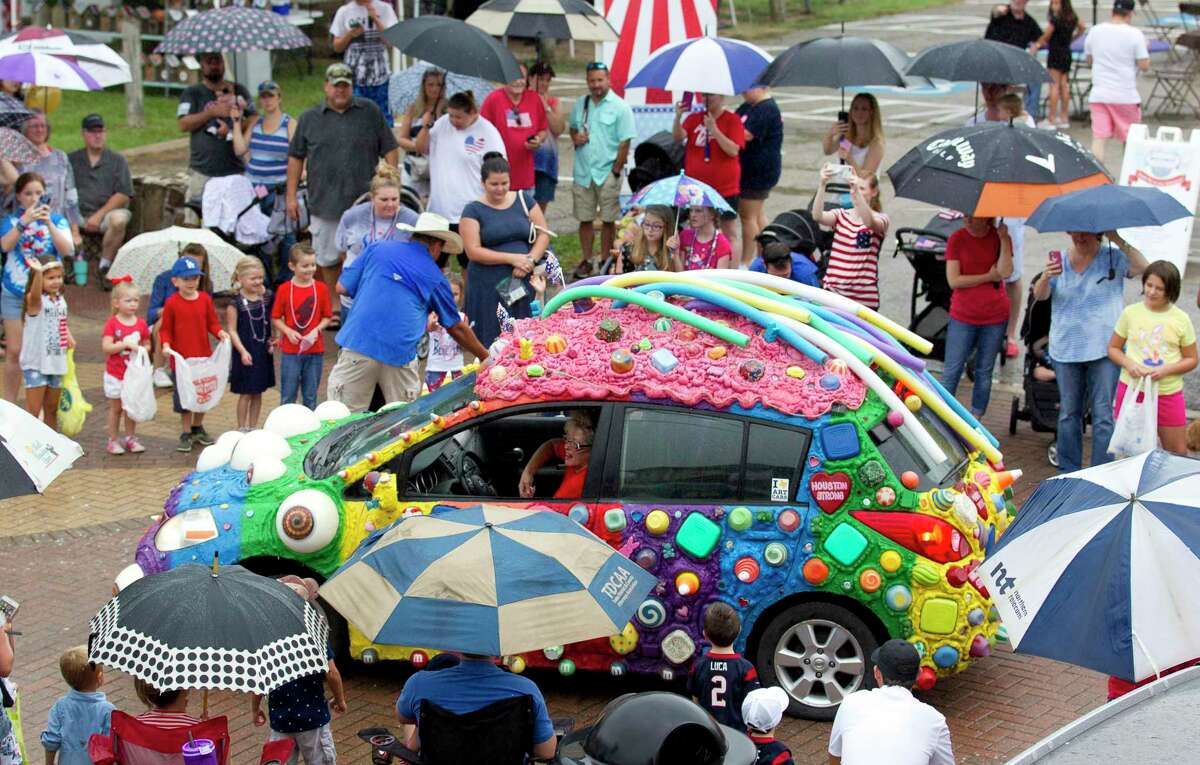 Residents braved the rain to take in the parade during the annual Freedom Fest on Wednesday, July 4, 2018, in Montgomery.
