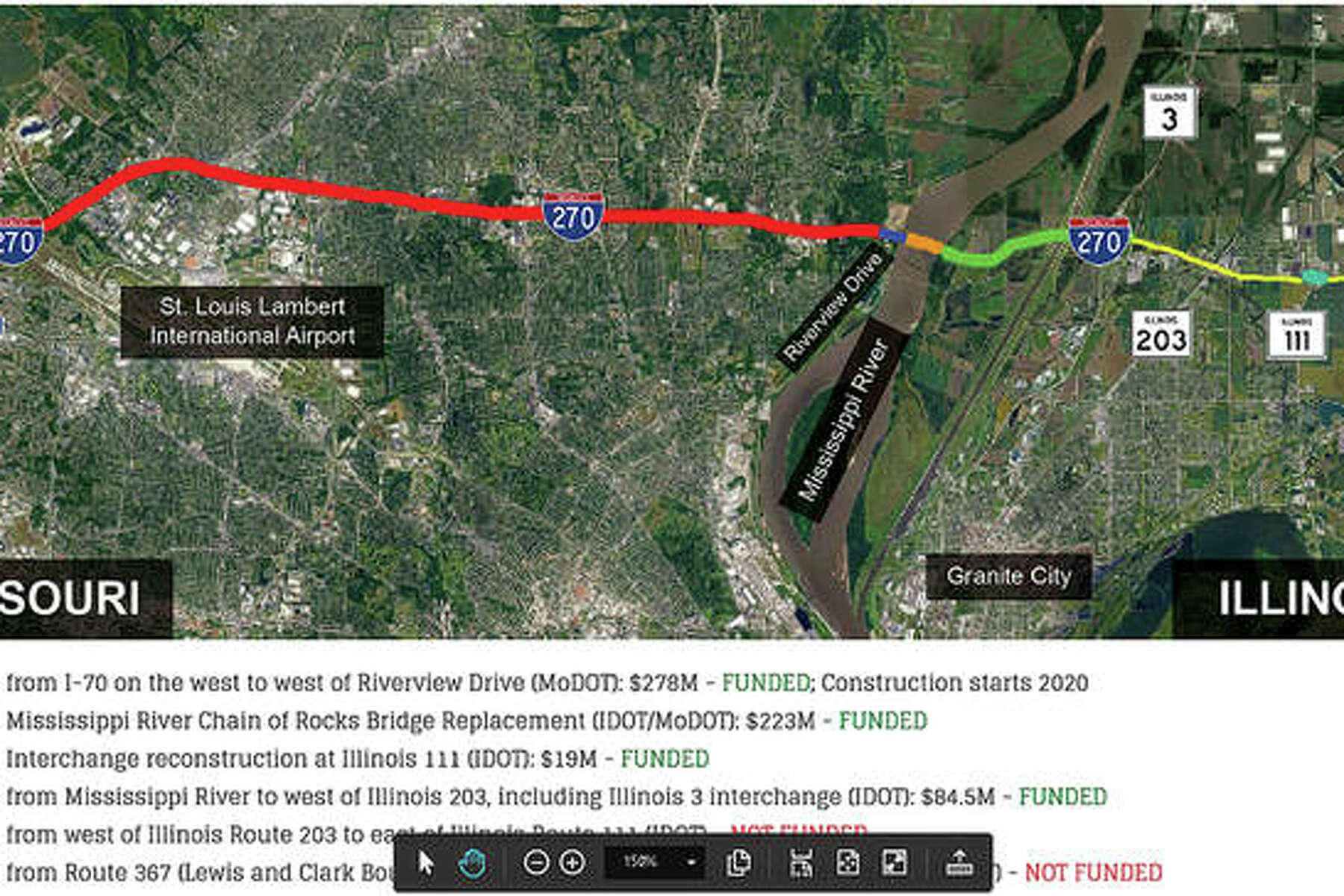 Modot 270 Project Map With Recent I-270 Repaving Work, Construction Season Upshifts To Next Gear