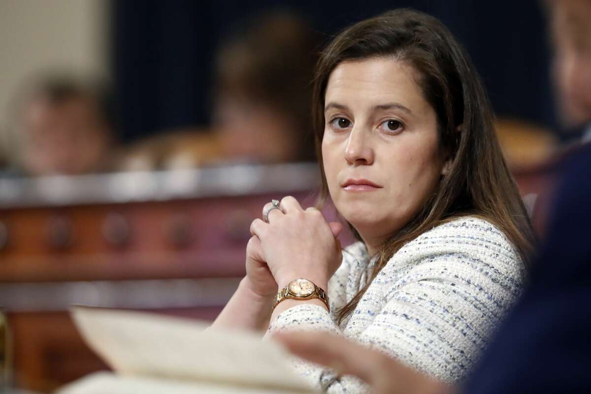 FILE. Letter writer argues Rep. Elise Stefanik, R-Schuylerville, has forgotten 'the people' in her support of Texas lawsuit. (AP Photo/Andrew Harnik)