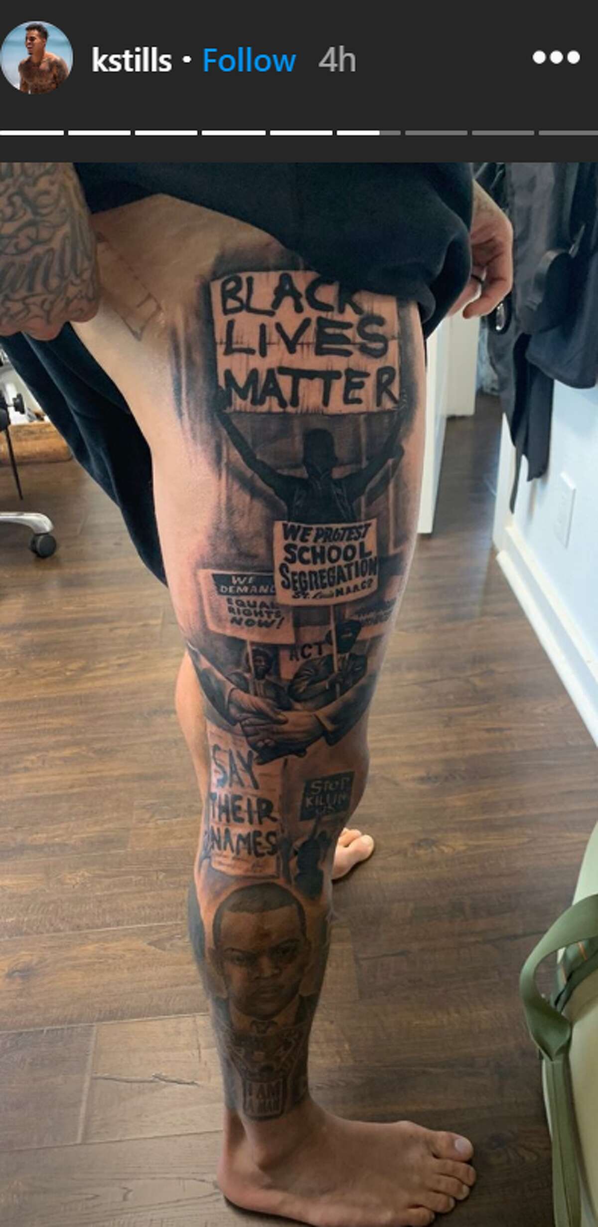 Texans' Kenny Stills shows off new Black Lives Matter tattoo