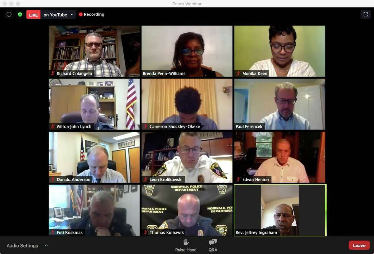 Prosecutors, police chiefs and representatives of the Norwalk NAACP discussed race relations and law enforcement during a town meeting on Zoom Tuesday, June 30.