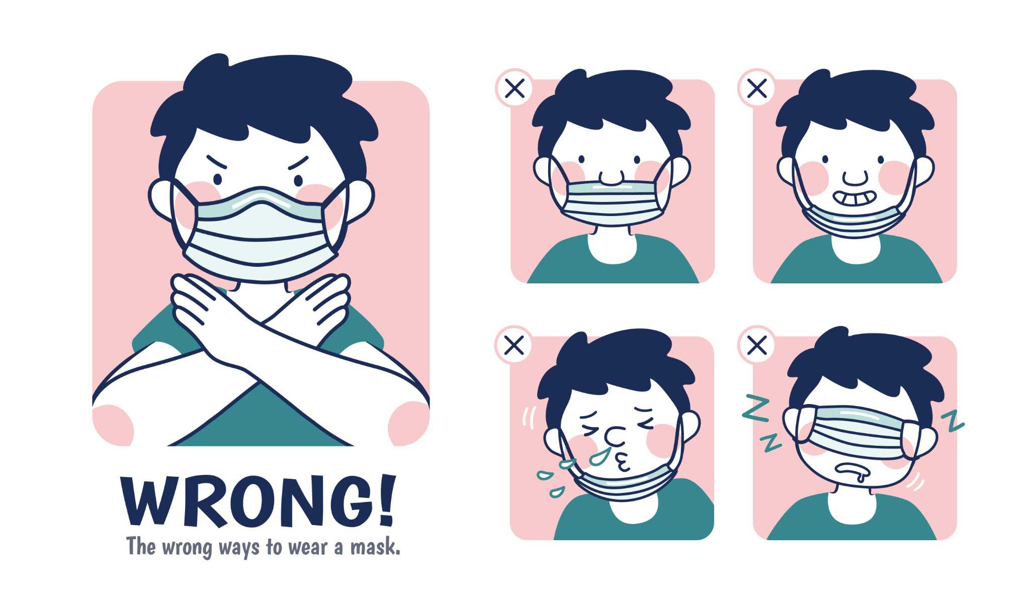 Masks are effective only if you wear them properly. Here's the right (and  wrong) way