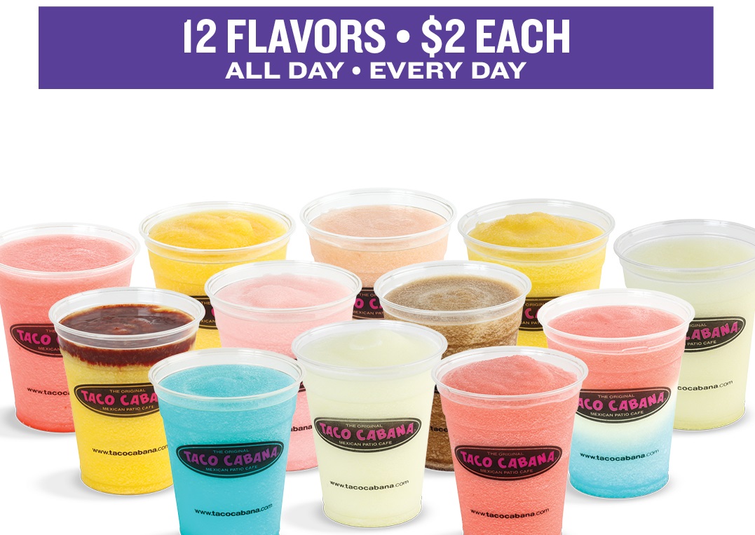 Taco Cabana will debut six margarita flavors next week