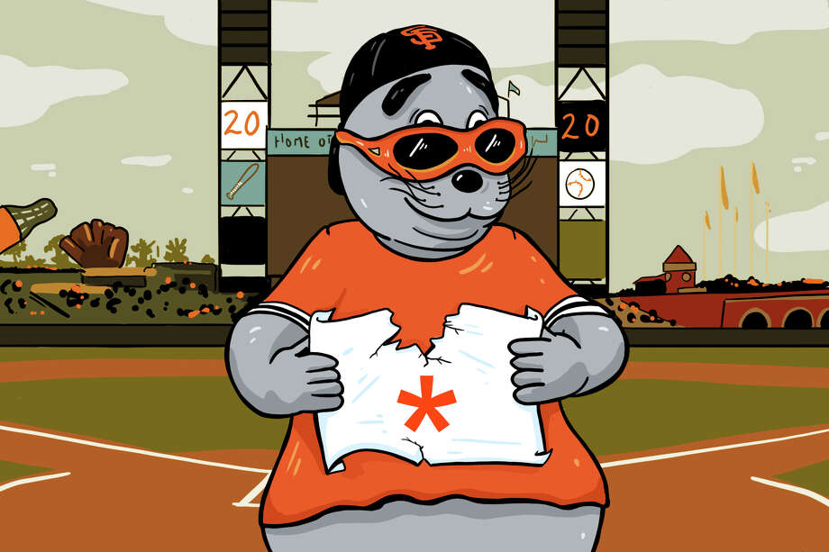 "Before the first pitch of Opening Day 2.0, and before a million straw men come to life in its wake, I’d just like to say that these seasons will be, in my eyes, 100% legitimate." Photo: Illustration: Andy Andersen For SFGATE