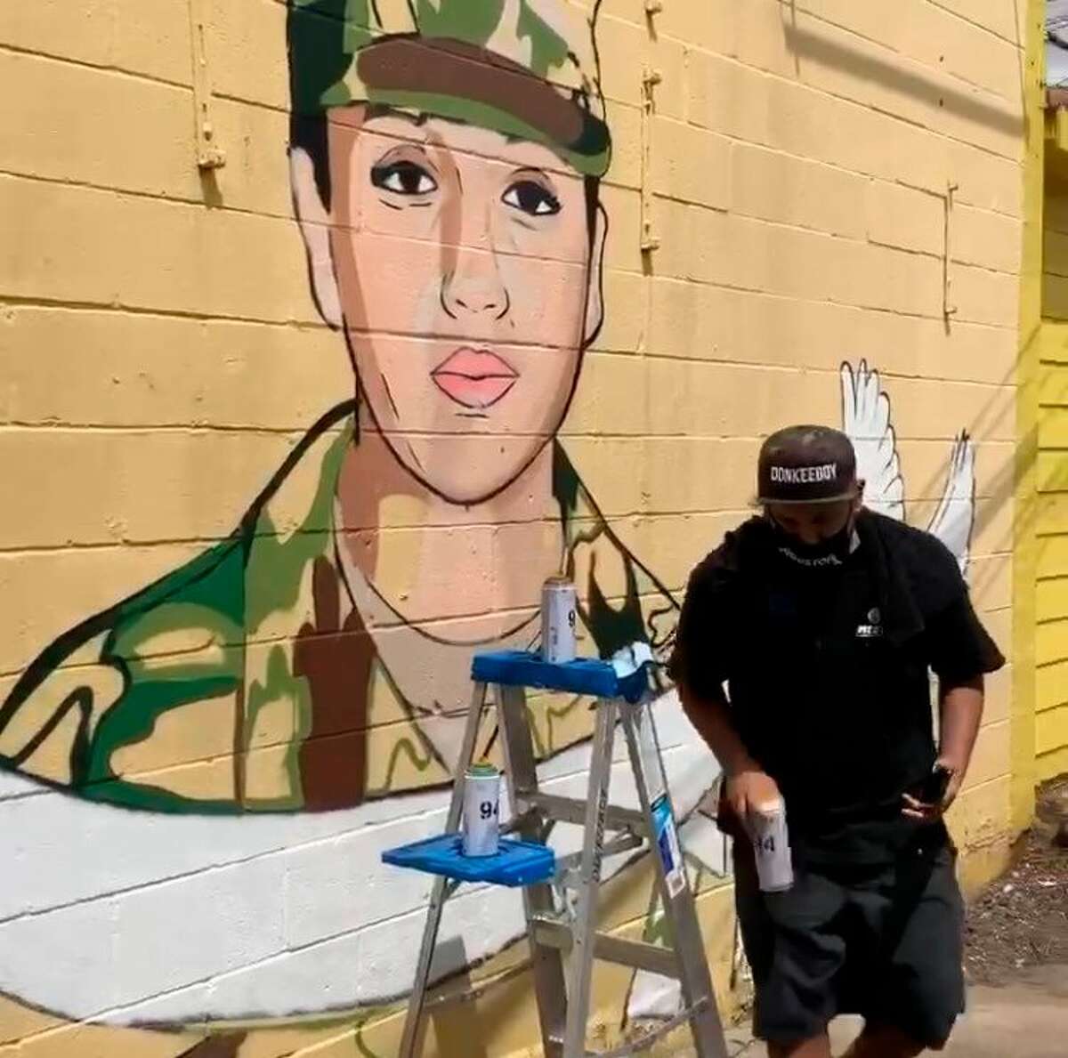 Tribute mural honors Vanessa Guillen in Houston neighborhood where she