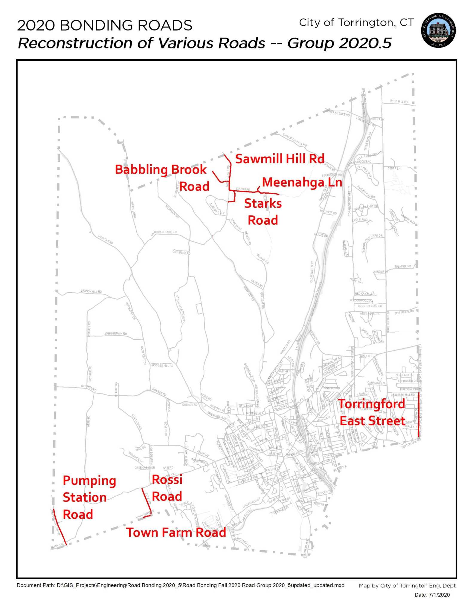 Torrington plans to reconstruct 3.6 miles of roadway