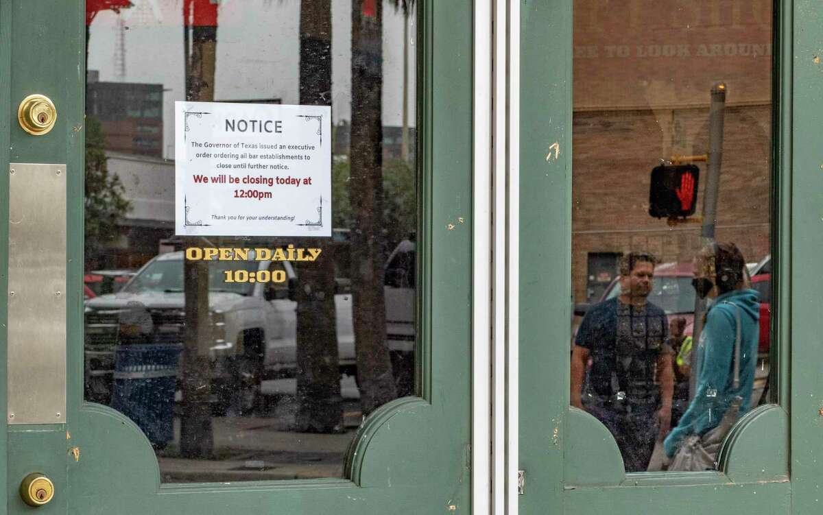 The Buckhorn Saloon in downtown San Antonio displays a sign announcing it’s closed. As COVID-19 cases surged exponentially, some businesses were forced to close again. More than 5,300 workers in Bexar County filed for unemployment during the week ending on June 20, up from 4,700 new claims the week before.