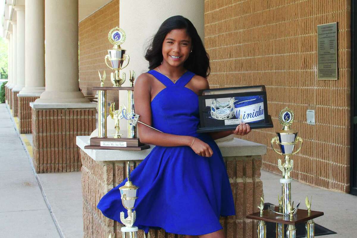 Nevaeh Joseph, 11, of Pearland recently won the title of Texas Cinderella Miss at a pageant in Spring. She advances to the International Cinderella Pageant, which is planned for later this month in Dallas. In the talent competition at the state finals, Joseph tapped to Janelle Monáe’s dance hit “Tightrope.”
