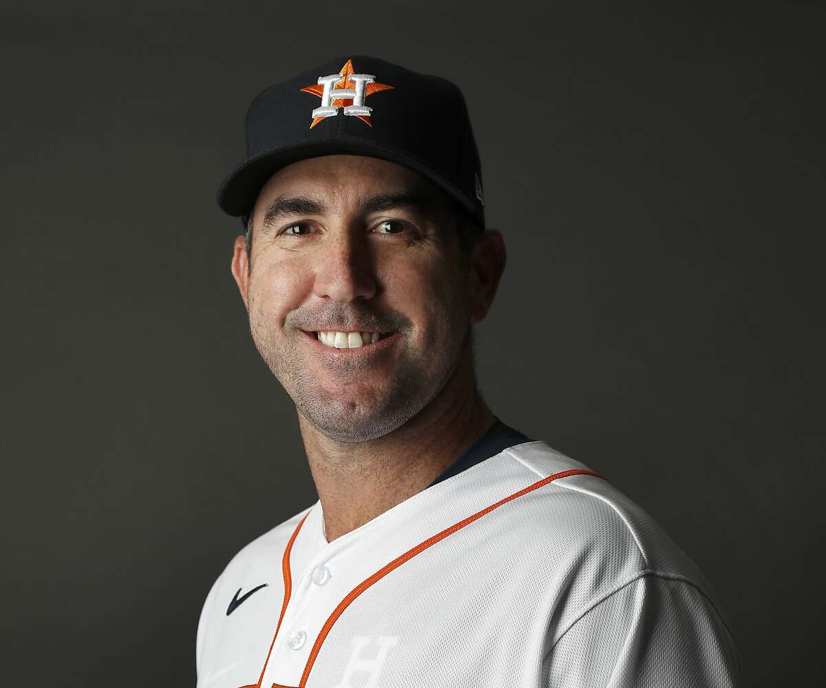 Houston Astros pitcher Justin Verlander (35) during the Houston Astros spring training workouts at the Fitteam Ballpark of The Palm Beaches, in West Palm Beach , Tuesday, Feb. 18, 2020.