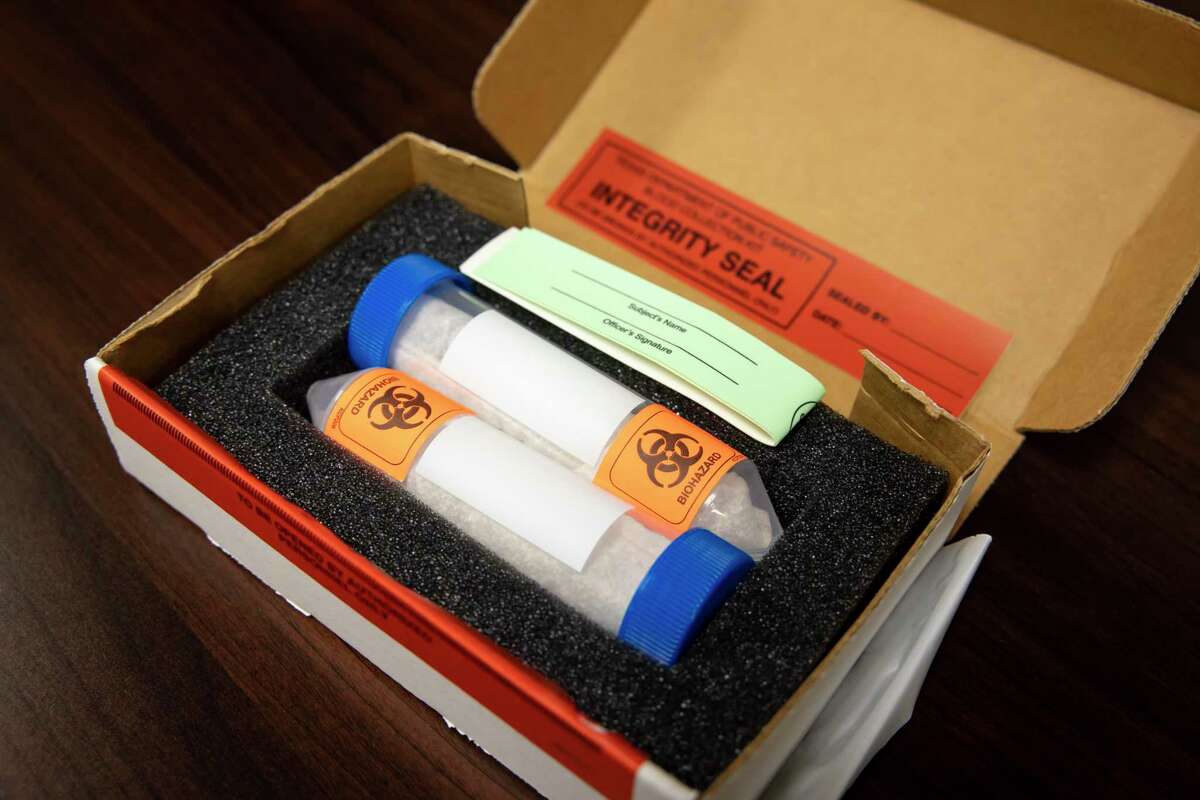Vials are contained in test kits which will preserve the blood taken from suspected intoxicated drivers, Thursday, June 2, 2020. The Montgomery County District Attorney's Office spearheaded efforts in curbing intoxicated driving during this upcoming 4th of July holiday weekend.