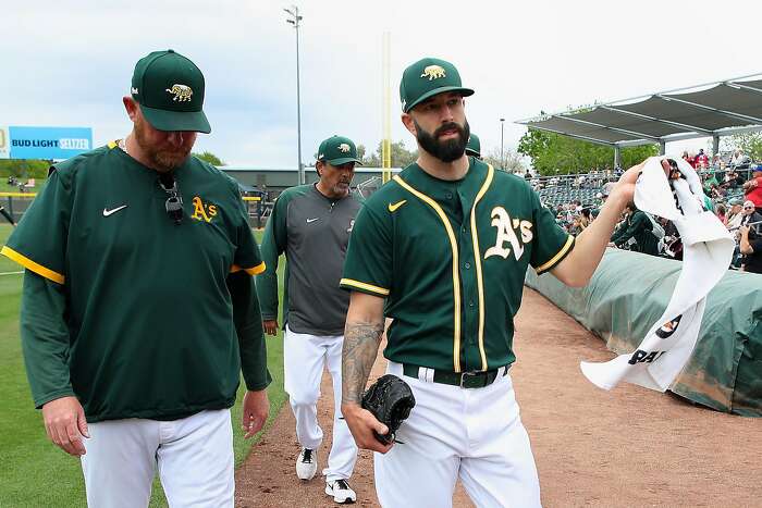 Oakland Athletics P Sean Manaea considering wearing mask during games