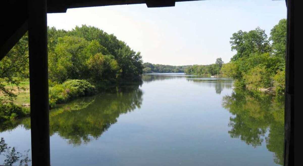 A stretch of the Battenkill River in the town of Jackson